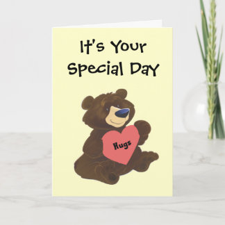 Teddy Bear Hugs Mother's Day Card