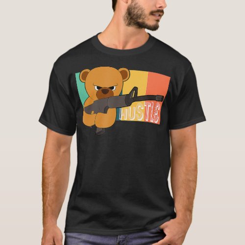 Teddy Bear Hustle Hip Hop Money Rap DJ T_Shirt