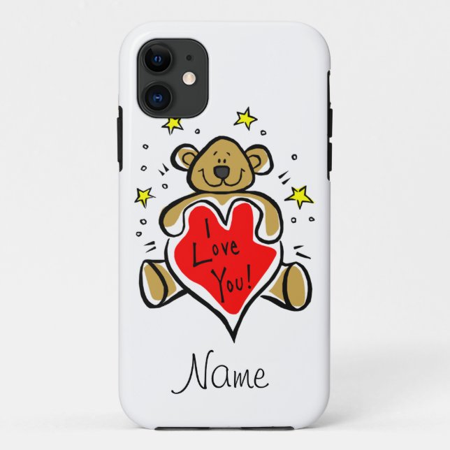 Teddy Bear I Love You iPhone 5 Case (Back)