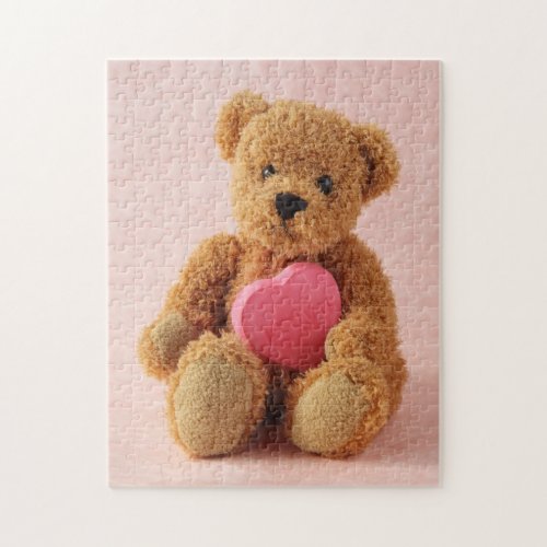 Teddy bear i luv u jigsaw puzzle