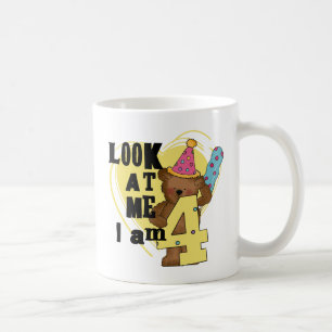Teddy Bear I'm 4 Birthday Tshirts and Gifts Coffee Mug