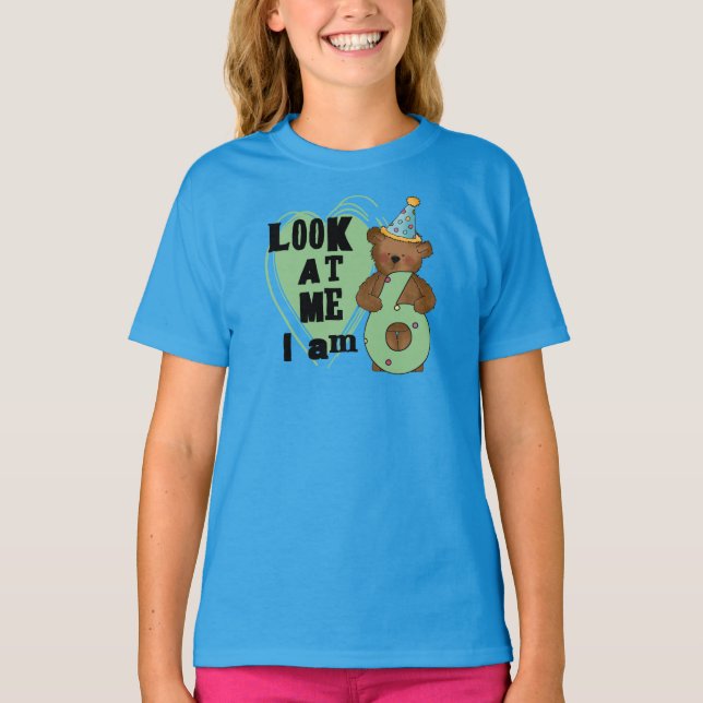 Teddy Bear I'm 6 Birthday T-shirts and Gifts (Front)