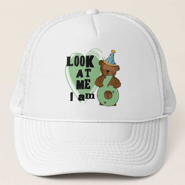 Teddy Bear I'm 6 Birthday T-shirts and Gifts Trucker Hat (Front)