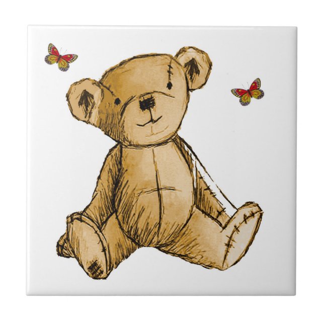 Teddy Bear image for Ceramic-Photo-Tile Ceramic Tile (Front)