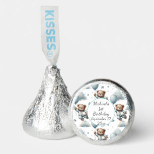 Teddy Bear in Blue Pyjamas Birthday Hershey®'s Kisses®