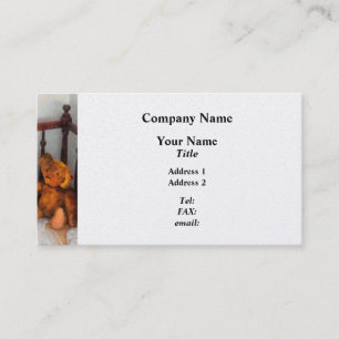 Teddy Bear in Crib - Platinum Business Card