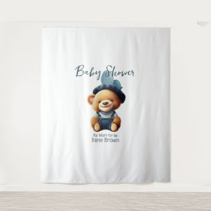 Teddy Bear Jean Baby Shower Backdrop