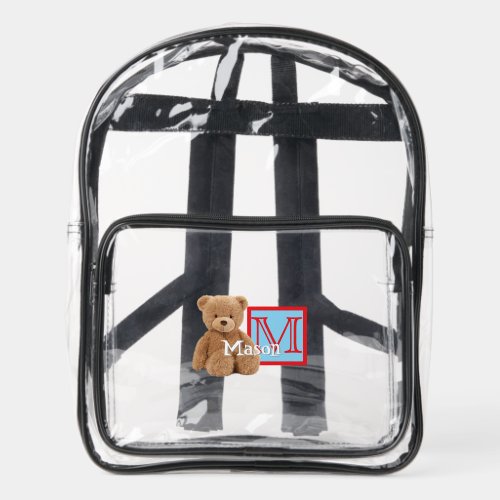 Teddy Bear Kid's Clear Stadium Bag