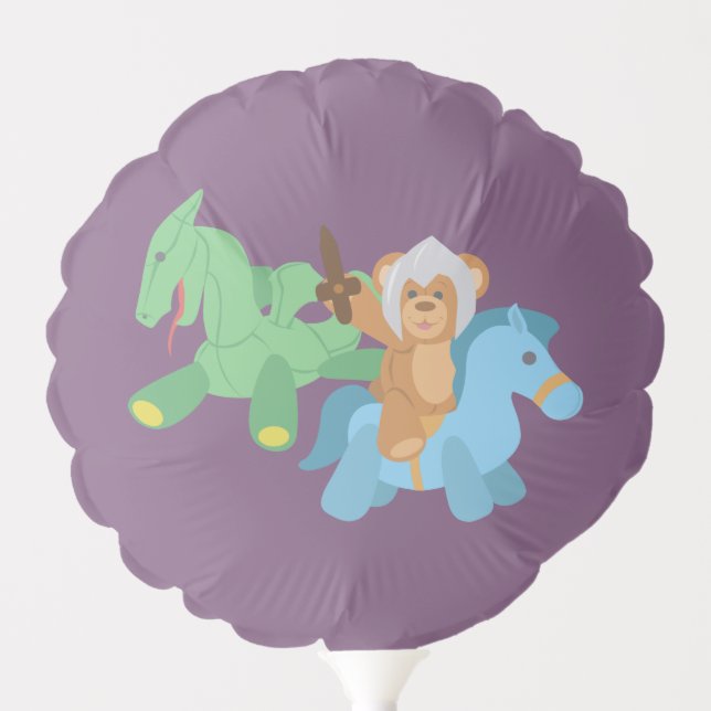 Teddy Bear Knight Balloon (Front)