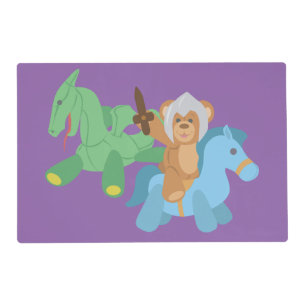 Teddy Bear Knight Placemat