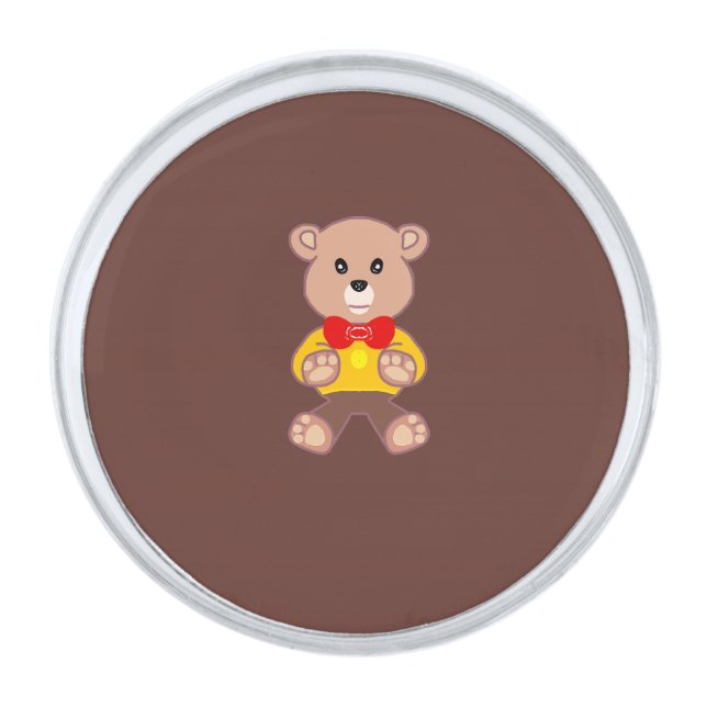 Teddy Bear Lapel Pin (Front)