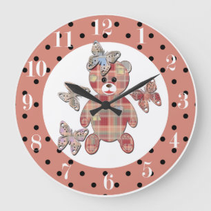 Teddy bear large clock