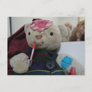 teddy bear Lip gloss Postcard