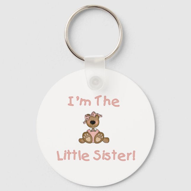 Teddy Bear Little Sister Keychain (Front)