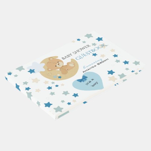 Teddy Bear Love Baby Boy Shower  Guest Book