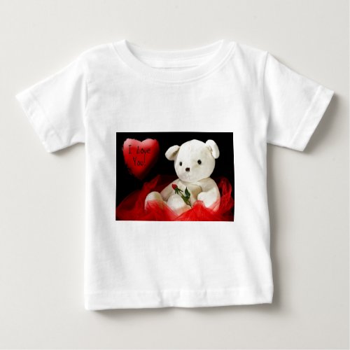 Teddy Bear Love Baby T_Shirt