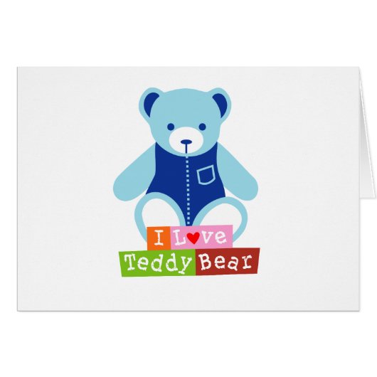 Teddy Bear Love Cards (Front Horizontal)
