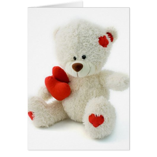 *Teddy Bear Love* Cute Teddy Cards (Front)