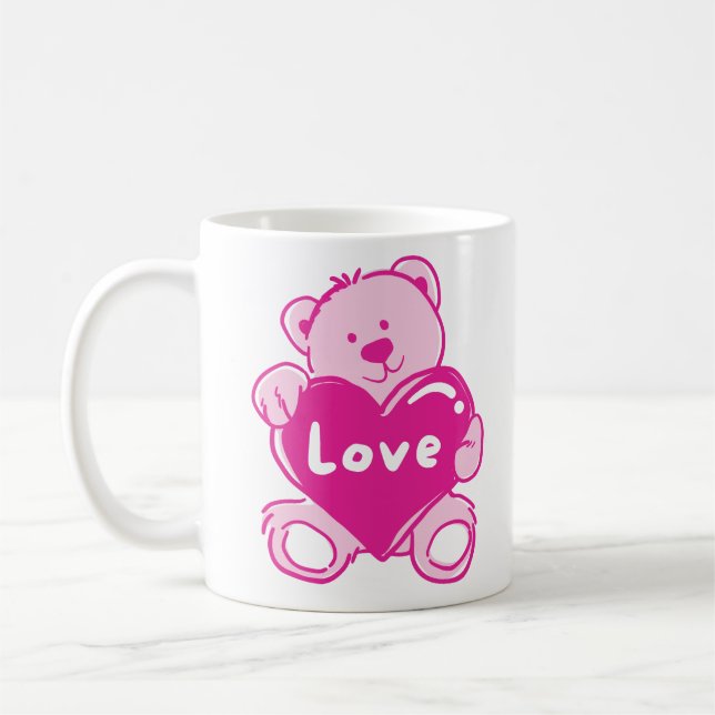 Teddy Bear Love Mug (Left)
