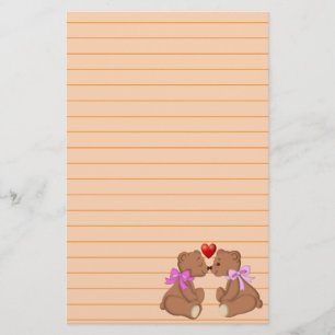 Teddy Bear Love Stationery