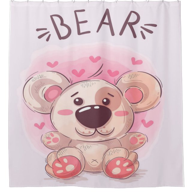 Teddy Bear Lovers | Gift For Kids Shower Curtain (Front)