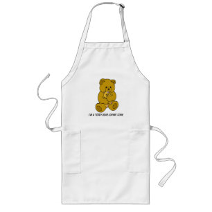 TEDDY BEAR LOVING COOK-APRON LONG APRON
