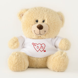 Teddy Bear - Loving Hearts with Initials