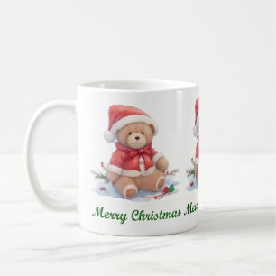 Teddy Bear Merry Christmas Mug