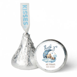 Teddy Bear Moon Baby Shower Thank You Hershey®'s Kisses®