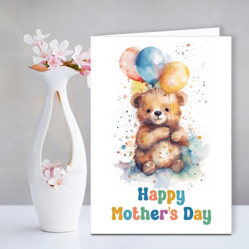 Teddy Bear Mothers Day Card
