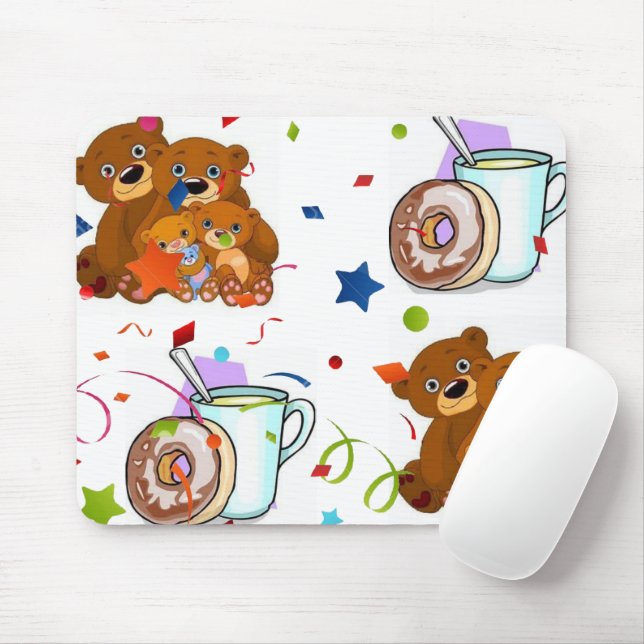 Teddy Bear Mouse Pad! Mouse Pad (With Mouse)