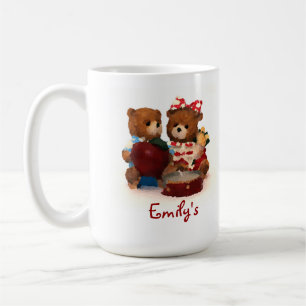 Teddy bear mug customize with your name