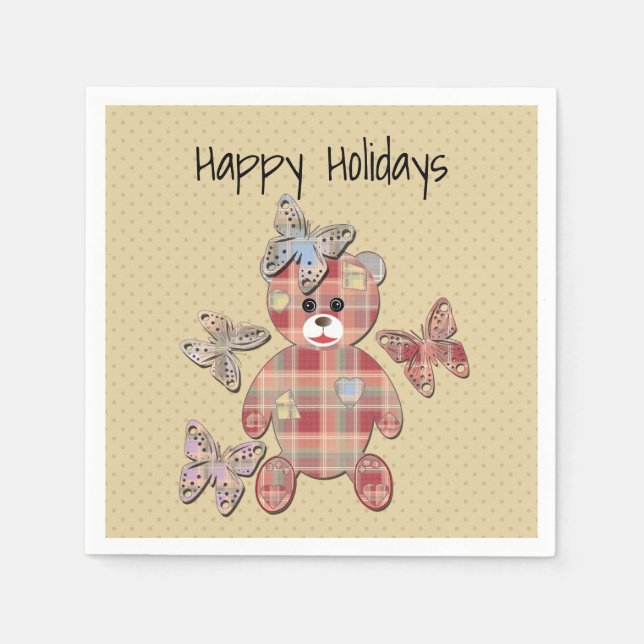 Teddy bear napkins (Front)