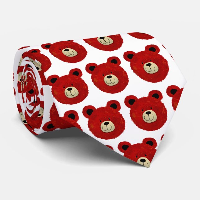 Teddy Bear Neck Tie (Rolled)
