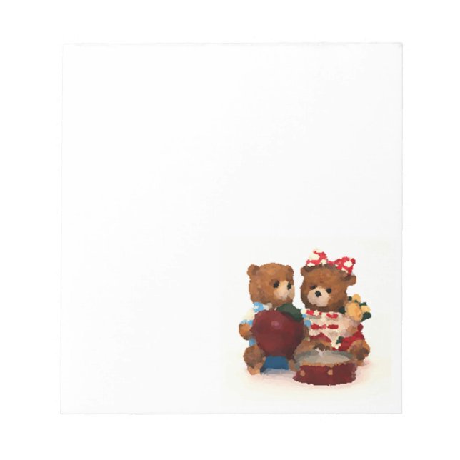 teddy bear notepad (Front)