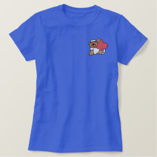 Teddy Bear Nurse Embroidered Shirt