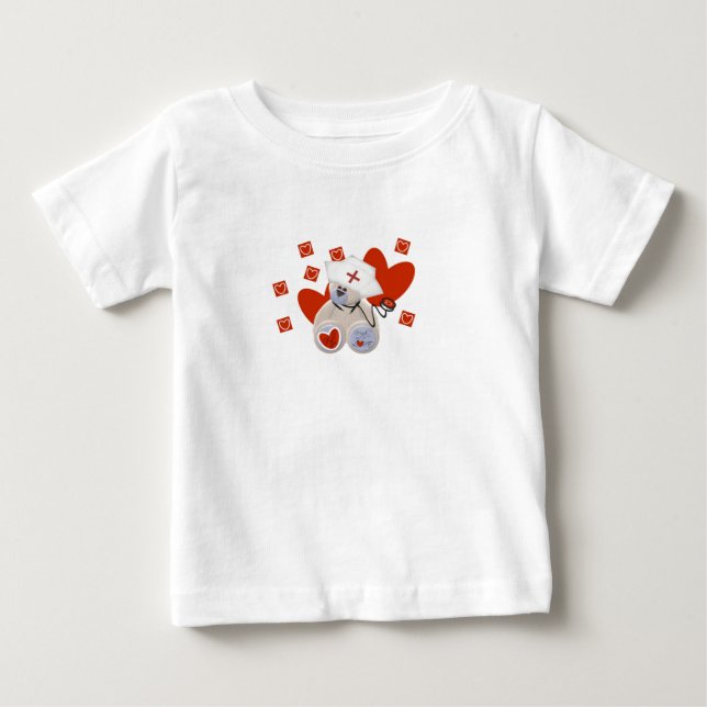 Teddy Bear Nurse Love Tshirts and Gifts (Front)