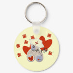 Teddy Bear Nurse Love Tshirts and Gifts Keychain