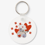 Teddy Bear Nurse Love Tshirts and Gifts Keychain