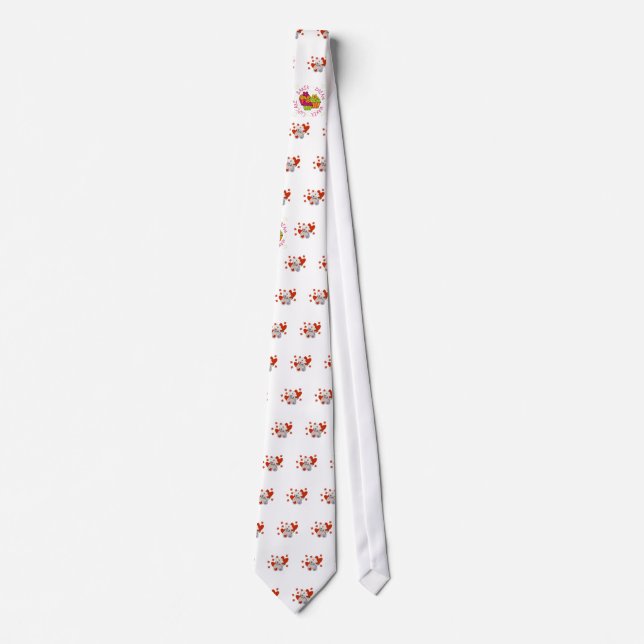 Teddy Bear Nurse Love Tshirts and Gifts Neck Tie (Front)