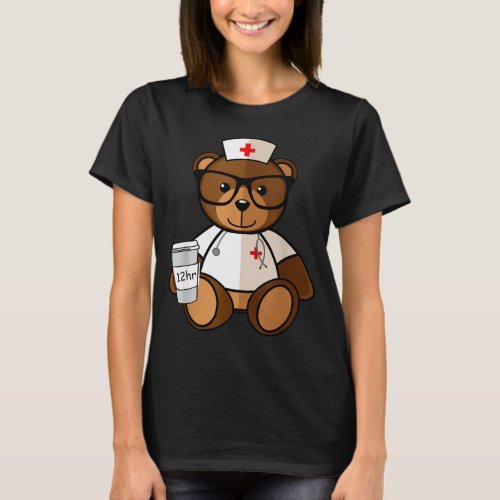 Teddy Bear Nurse Nursing T_Shirt for Valentine Day