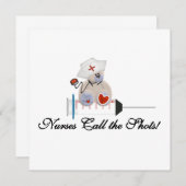 Teddy Bear Nurses Call the Shots T-shirts and Gift (Front/Back)
