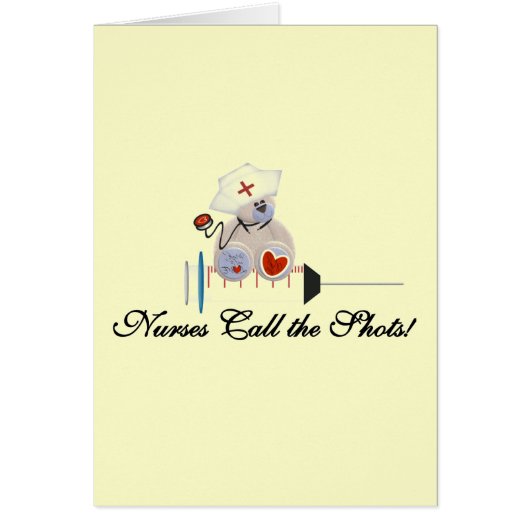 Teddy Bear Nurses Call the Shots T-shirts and Gift (Front)