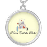 Teddy Bear Nurses Call the Shots T-shirts and Gift Silver Plated Necklace