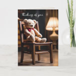 Teddy Bear On A Chair Card