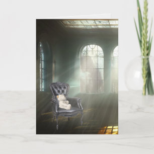 Teddy Bear On A Chair Card