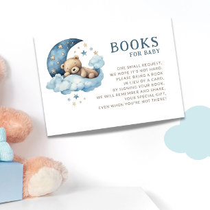 Teddy Bear Over the Moon Books for Baby Enclosure Card