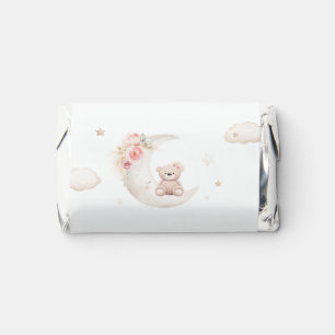 Teddy Bear Over The Moon Neutral Baby Shower Hershey's Miniatures