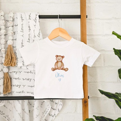 Teddy Bear Pampas Grass Baby T_Shirt