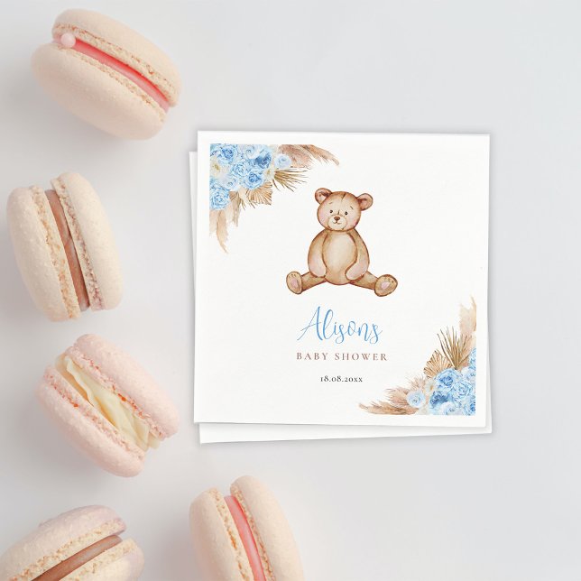 Teddy Bear Pampas Grass Napkins (Creator Uploaded)